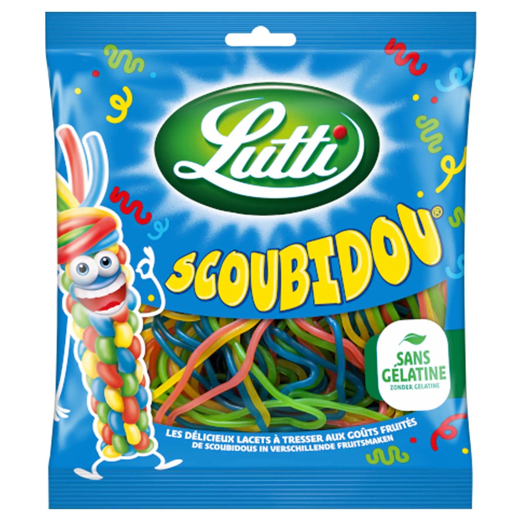 Lutti Scoubidou Lacets Bonbons 200 Gr