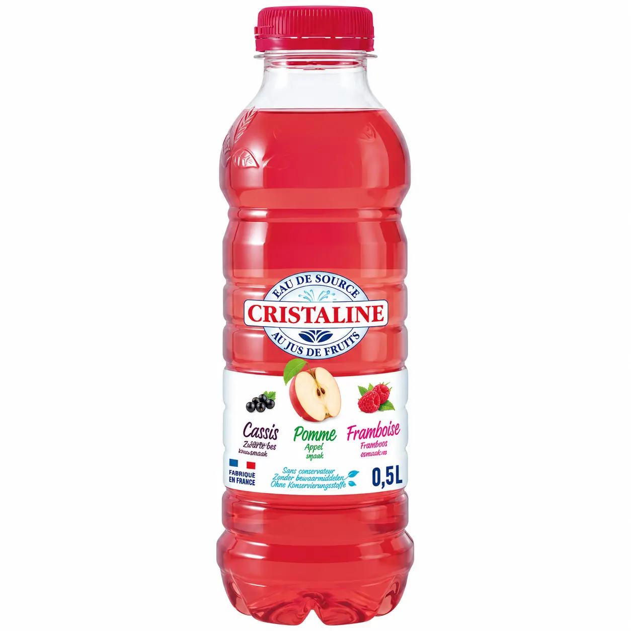 Cristaline Pomme Cassis Framboise Bouteille 50 Cl