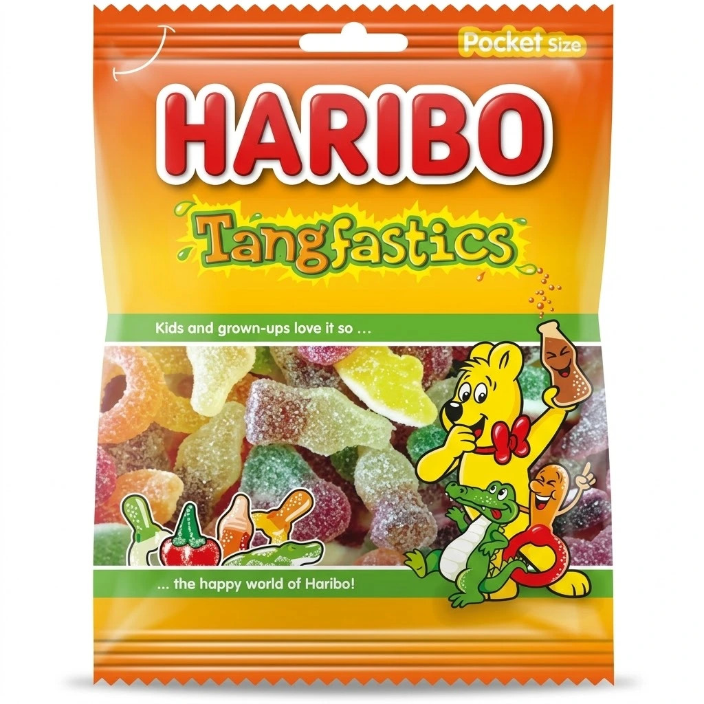 Haribo Tangfastics Pocket Size Bonbons 75 Gr