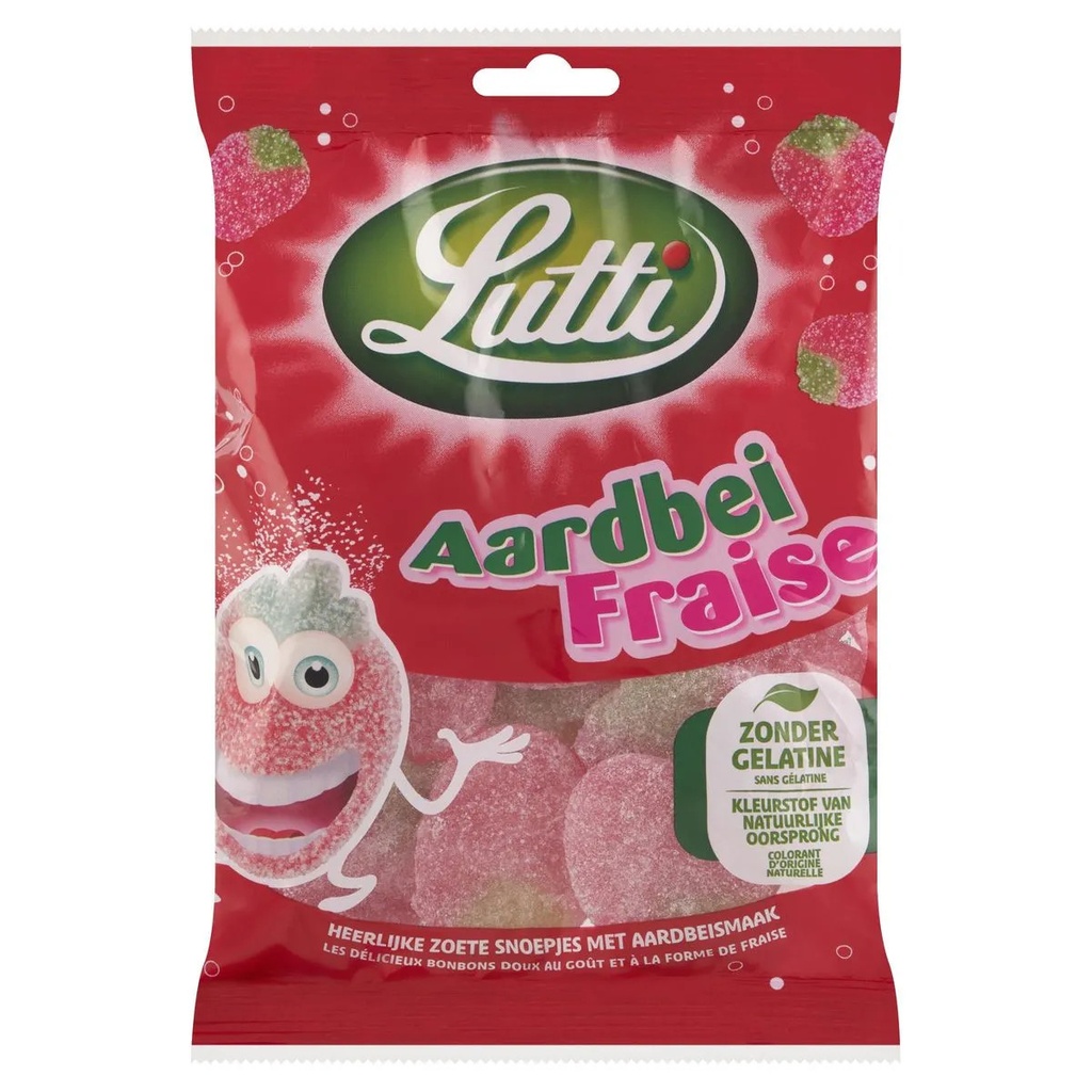 Lutti Fraises Acidulées Bonbons 175 g