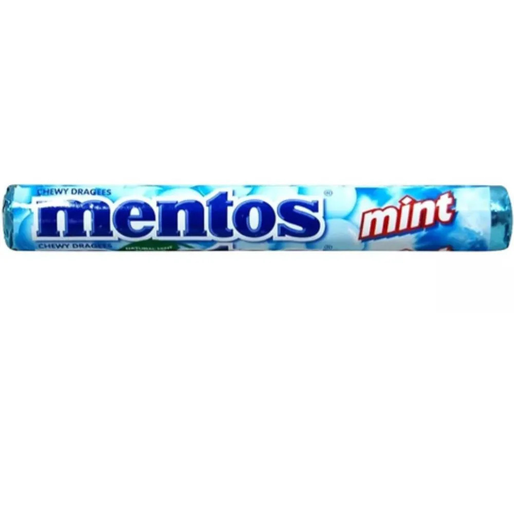 Mentos Mint Rouleau Bonbons 37,5 Gr