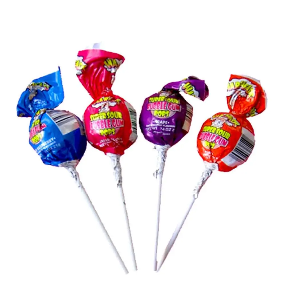 WarHeads Super Sour BubbleGum Pops Sucette 1 Pièce